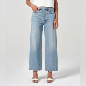 Agolde Ren High-Rise Wide-Leg Jeans Disclosure Size 26
